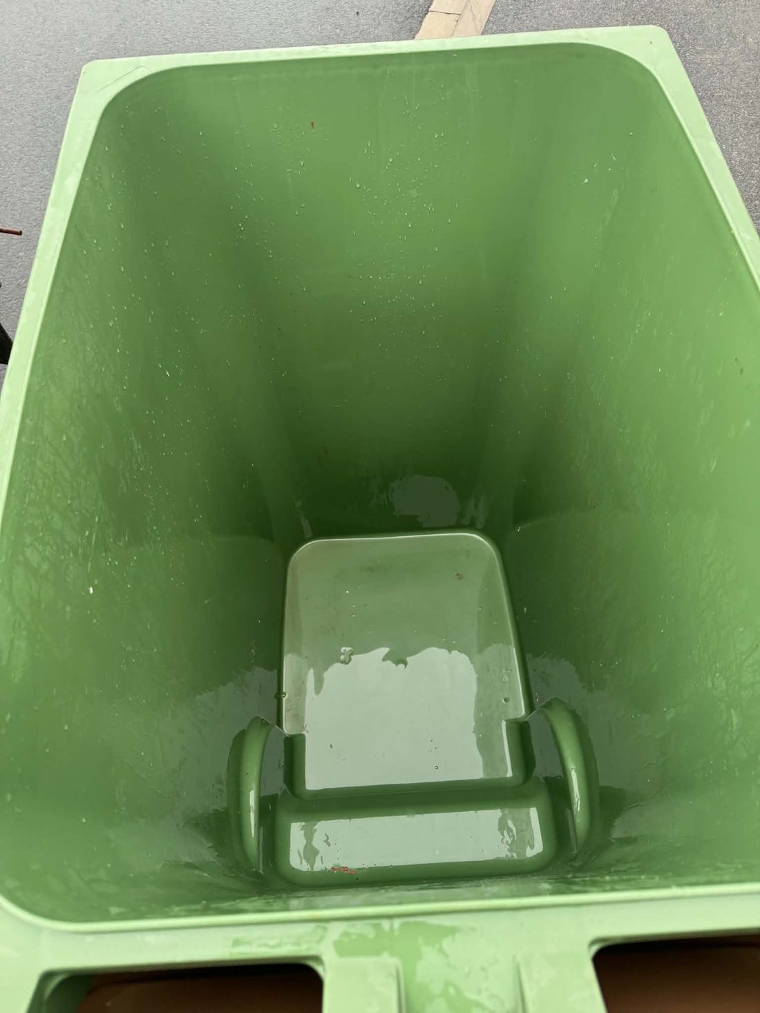 Wheelie bin cleaning